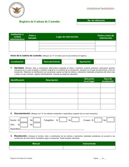 No. de referencia
      
Inicio de la