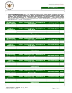 7.
Continuidad y trazabilidad. (Fecha