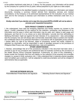 Intellicare e-Referral Control Sheet | PDF | Medical Record ...