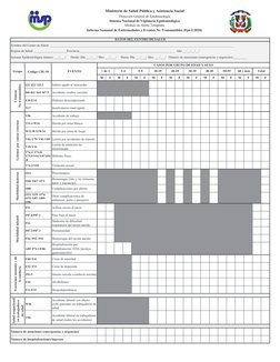 Ministerio de Salud Pública y Asistencia Social
Dirección General de Epidemiología
Sistema Nacional de Vigilancia Epidemiológ
