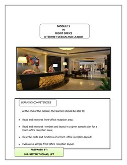 Front Office Reception Layout Guide | PDF | Business | Art