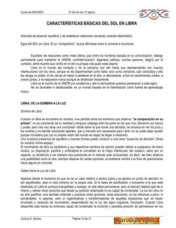 Curso de INICIADO.  
El Sol en los 12 signos 
Joshua S. Santos 
Página 10 de 21          
 
CARACTERÍSTICAS BÁSICAS DEL SOL E