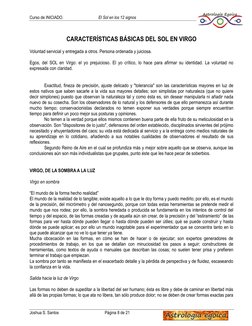 Curso de INICIADO.  
El Sol en los 12 signos 
Joshua S. Santos 
Página 8 de 21          
 
 
CARACTERÍSTICAS BÁSICAS DEL SOL