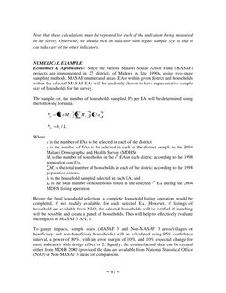 ~ 97 ~ 
 
 
Note that these calculations must be repeated for each of the indicators being measured 
in the survey. Otherwise