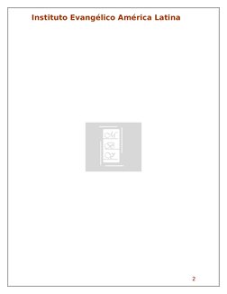 Instituto Evangélico América Latina
2
