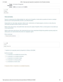 21/11/2020
APX2 - Clique aqui para responder ao questionário on-line: Revisão da tentativa
https://graduacao.cederj.edu.br/av