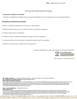 Folio AC000-Pi2dn1-Zcvo1-JY0159 
Perfil específico del Bachillerato Tecnológico 
Competencias disciplinares extendidas 
Confo