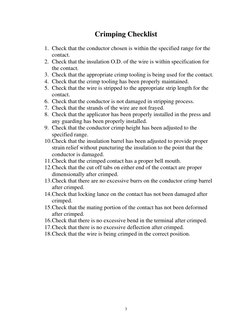 Crimp Quality Standards and Guidelines | PDF | Insulator (Electricity ...