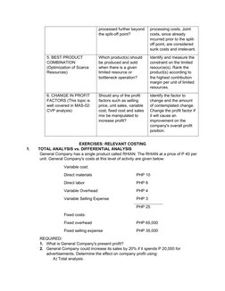 Relevant Costing in Decision Making | PDF | Cost | Opportunity Cost