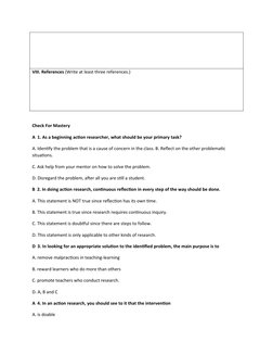 FS2 Episode 19: Action Research Plan | PDF | Learning | Action Research