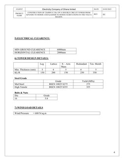 33kV Gantry Structure Design Report | PDF | Electrical Conductor ...