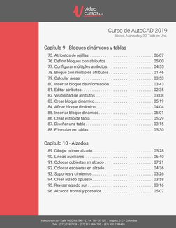 video
cursos.co
Videocursos.co - Calle 145C No. 54B - 21 Int. 16 - Of. 102  -  Bogotá, D.C. - Colombia
Tels.: (571) 218 7878