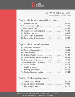 video
cursos.co
Videocursos.co - Calle 145C No. 54B - 21 Int. 16 - Of. 102  -  Bogotá, D.C. - Colombia
Tels.: (571) 218 7878
