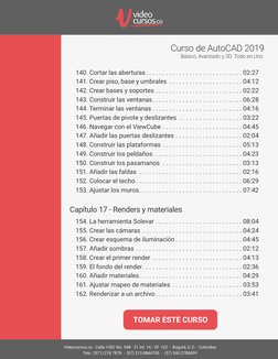video
cursos.co
Videocursos.co - Calle 145C No. 54B - 21 Int. 16 - Of. 102  -  Bogotá, D.C. - Colombia
Tels.: (571) 218 7878