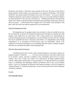 discussions and seminars. I delivered various seminars in the class. My interest in the field of
design imminent which result