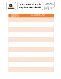 LFVR 
 
 
Pág.6 
 
 
Centro Internacional de 
Maquinaria Pesada DPL  
 OPERACIÓN DE 
MAQUINARIA PESADA 
MINICARGADO