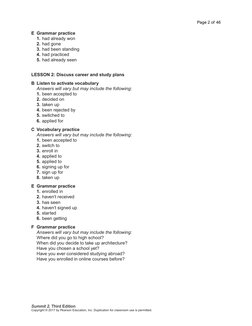 Summit 2 3rd Edition Answer Key | PDF | Laughter | Anger