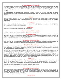 IT Project Manager/IT PM with PMP:
("IT Project Manager" or "Technical Project Manager” or "IT PM" or "Technical PM" OR “Proj