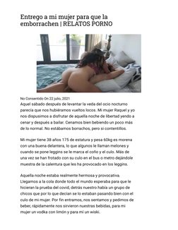 Entrego a mi mujer para que la
emborrachen | RELATOS PORNO
No Consentido On 22 julio, 2021
Aquel sábado después de levantar l