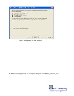 NED University 
Electronics Department 
 
 
 
 
 
 
 
 
 
 
 
 
 
 
 
 
 
 
 
 
 
4) Make a working directory for example