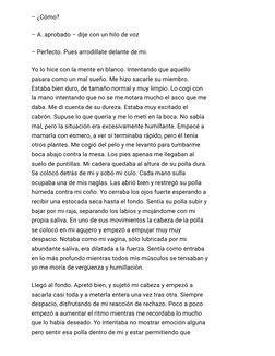 – ¿Cómo?
– A..aprobado – dije con un hilo de voz
– Perfecto. Pues arrodillate delante de mi.
Yo lo hice con la mente en blanc
