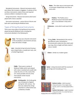 Medieval Musical Instruments Overview | PDF | String Instruments ...