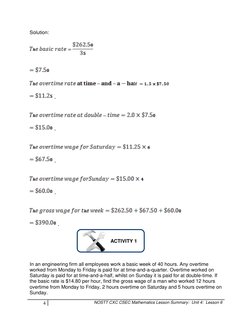 4 
NOSTT CXC CSEC Mathematics Lesson Summary:  Unit 4:  Lesson 6 
 
Solution:  
 
 
 
 
 
 
 
 
. 
 
 
 
 
. 
 
 
 
 
.
