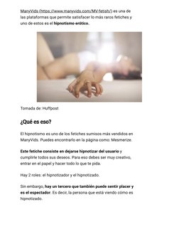 ManyVids (https://www.manyvids.com/MV-fetish/) (https://www.manyvids.com/MV-fetish/) es una de
las plataformas que permite sa