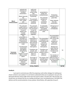 Music
Enhancement
podcast and
produces an
excellent
presentation.
Music improves
the
presentation's
tone, quality,
and
compre
