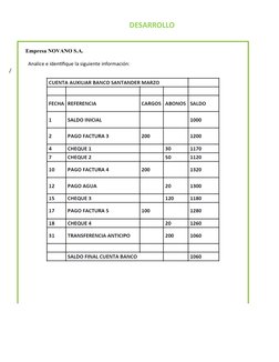 DESARROLLO 
                 
            Empresa NOVANO S.A
