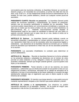 convocatoria para las reuniones ordinarias, la Asamblea General, se reunirá por
derecho propio y sin necesidad de convocatori