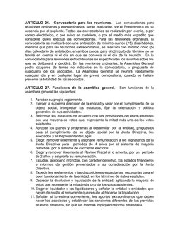 ARTICULO 26.  Convocatoria para las reuniones.  Las convocatorias para
reuniones ordinarias y extraordinarias, serán realizad