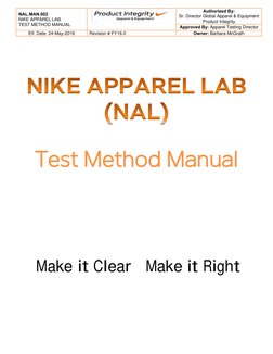 nike apparel tester
