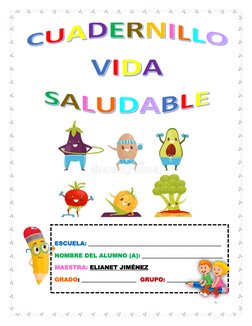 Cuadernillo de Vida Saludable Primaria | PDF | Crecimiento personal y ...