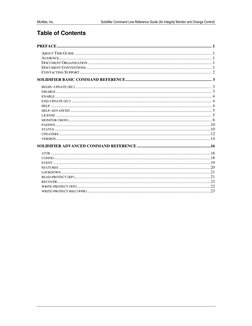 Solidifier Command Line Reference Guide (For Integrity Monitor and ...