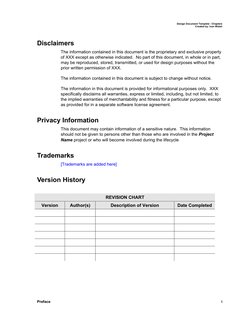 Design Document Template - Chapters 
Created by: Ivan Walsh  
 
Disclaimers 
The information contained in this document is th