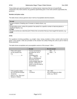 Mathematics Stage 7 Sample Paper 2 Mark Scheme - tcm143-595663 | PDF ...