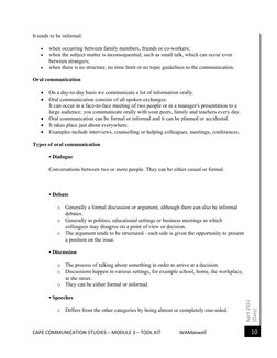 CAPE Communication Studies Module 3 Guide | PDF | Art