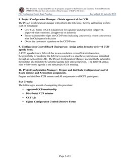 Configuration Control Board Procedure | PDF | Business | Computing
