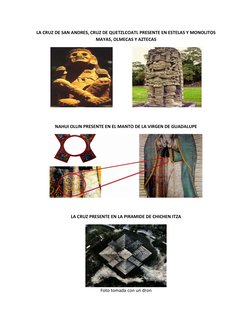 LA CRUZ DE SAN ANDRES, CRUZ DE QUETZLCOATL PRESENTE EN ESTELAS Y MONOLITOS
MAYAS, OLMECAS Y AZTECAS
NAHUI OLLIN PRESENTE EN E