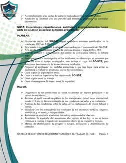 Acompañamiento a las visitas de auditoria realizadas por los entes de control.
Rendición de informes con una periodicidad t