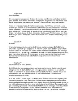 Capítulo III
Los rebullones.
Un nuevo personaje aparece. Un bobo de nombre Juan Primito que trabaja también 
para