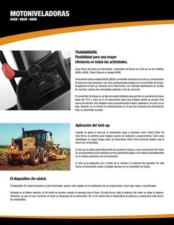 motoniveladoras 
845B | 865B | 885B
TRANSMISIÓN.
Flexibilidad para una mayor 
eficiencia en todas las actividades.
Case ofrec