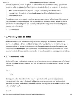 Introducción A La Programación Con Python - Colaboratory | PDF | Python ...