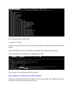 Upgrade JAVA Component with SUM Tool | PDF | Superuser | Information ...