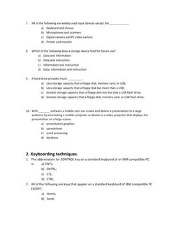 EDPM Exam Questions & Answers Guide | PDF | Personal Computers ...