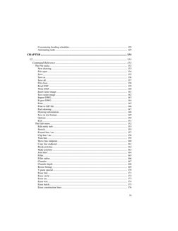 ix 
Customizing bending schedules............................................................................