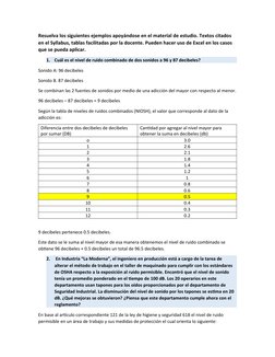 Resuelva los siguientes ejemplos apoyándose en el material de estudio. Textos citados 
en el Syllabus, tablas facilitadas por
