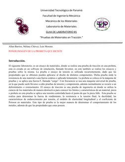 Allan Barrios, Melany Chávez, Luis Moreno.
PONER IMAGEN DE LA PROBETA QUE HICISTE
Introducción.
El siguiente laboratorio, es