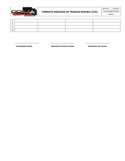 FORMATO ANÁLISIS DE TRABAJO SEGURO (ATS)
SST-FCR- 06
Version 002
FECHA DE EMISION: 02/05/2022
PAGINA 2/2
7
8
9
10
___________